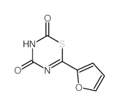 6-(2-furyl)-1,3,5-thiadiazine-2,4-dione Structure