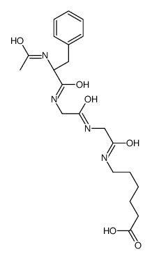 6-[[2-[[2-[[(2S)-2-acetamido-3-phenylpropanoyl]amino]acetyl]amino]acetyl]amino]hexanoic acid结构式