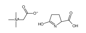 5-oxo-DL-proline, compound with (carboxylatomethyl)trimethylammonium (1:1)结构式