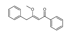 3-methoxy-1,4-diphenyl-but-2ξ-en-1-one结构式