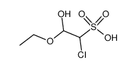 2-ethoxy-1-chloro-2-hydroxy-ethanesulfonic acid结构式