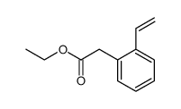 o-ethenylphenylacetic acid ethyl ester Structure