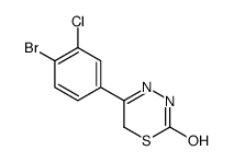 5-(4-bromo-3-chlorophenyl)-3,6-dihydro-1,3,4-thiadiazin-2-one Structure