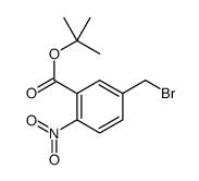 tert-butyl 5-(bromomethyl)-2-nitrobenzoate结构式