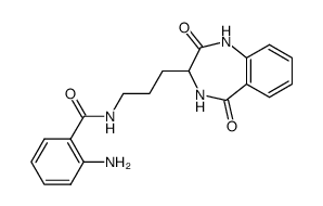 3-3'-(2''-aminobenzoyl)aminopropyl-1,4-benzodiazepine-2,5-dione Structure