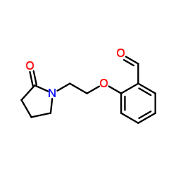 2-[2-(2-OXO-PYRROLIDIN-1-YL)-ETHOXY]-BENZALDEHYDE structure