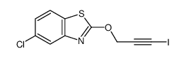 5-chloro-2-(3-iodoprop-2-ynoxy)-1,3-benzothiazole Structure