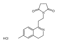 1-[2-(6-Methyl-3,4-dihydro-isoquinolin-1-yl)-ethyl]-pyrrolidine-2,5-dione; hydrochloride结构式