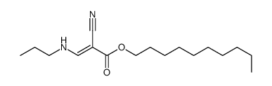 decyl (E)-2-cyano-3-(propylamino)prop-2-enoate Structure