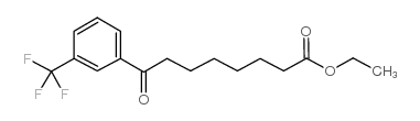 ETHYL 8-OXO-8-(3-TRIFLUOROMETHYLPHENYL)OCTANOATE结构式