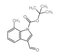 1-BOC-7-METHYL-3-FORMYLINDOLE Structure