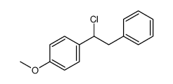 1-(1-chloro-2-phenylethyl)-4-methoxybenzene Structure