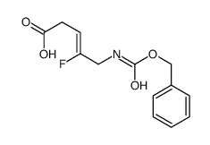 4-fluoro-5-(phenylmethoxycarbonylamino)pent-3-enoic acid Structure