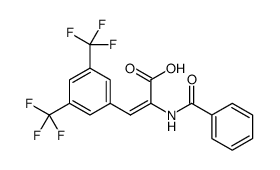 2-Propenoic acid, 2-(benzoylamino)-3-[3,5-bis(trifluoromethyl)phenyl] Structure