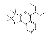 N,N-diethyl-3-(4,4,5,5-tetramethyl-[1,3,2]dioxaborolan-2-yl)isonicotinamide Structure