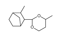 4-methyl-2-(3-methylbicyclo[2.2.1]hept-2-yl)-1,3-dioxane Structure