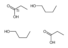 dibutoxybis(propionato-O)titanium structure