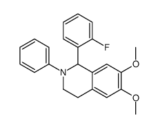 1-(2-fluorophenyl)-6,7-dimethoxy-2-phenyl-3,4-dihydro-1H-isoquinoline Structure