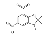 2,2,3-trimethyl-5,7-dinitro-2,3-dihydro-benzofuran Structure