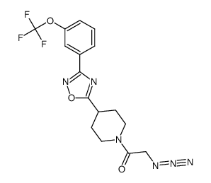 2-azido-1-{4-[3-(3-trifluoromethoxyphenyl)[1,2,4]oxadiazol-5-yl]piperid-1-yl}-ethanone Structure