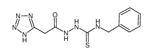 4-benzyl-1-[(tetrazol-5-yl)acetyl]thiosemicarbazide结构式