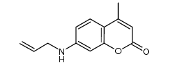 7-allylamino-4-methylcoumarin Structure