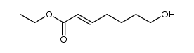 ethyl cis/trans-7-hydroxy-2-heptenoate结构式