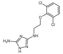 N3-(2-(2,6-dichlorophenoxy)ethyl)-1H-1,2,4-triazole-3,5-diamine Structure