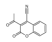 3-acetyl-2-oxochromene-4-carbonitrile结构式