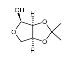 α-L-2,3-O-isopropylideneerythrofuranose Structure