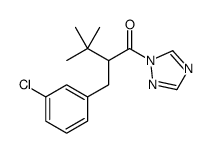 2-[(3-chlorophenyl)methyl]-3,3-dimethyl-1-(1,2,4-triazol-1-yl)butan-1-one结构式