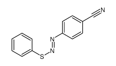 4-(phenylsulfanyldiazenyl)benzonitrile结构式