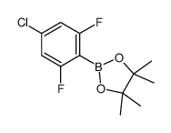 2-(4-chloro-2,6-difluorophenyl)-4,4,5,5-tetramethyl-1,3,2-dioxaborolane structure