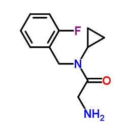 N-Cyclopropyl-N-(2-fluorobenzyl)glycinamide Structure