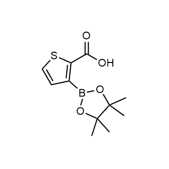 3-(4,4,5,5-Tetramethyl-1,3,2-dioxaborolan-2-yl)thiophene-2-carboxylic acid Structure