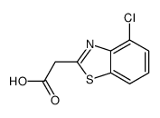 2-(4-chloro-1,3-benzothiazol-2-yl)acetic acid结构式