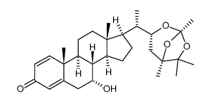 (22R,24R)-7α-hydroxyergosta-1,4-dien-3-one 22,24,25-orthoacetate结构式