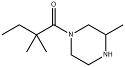 2,2-二甲基-1-(3-甲基哌嗪-1-基)丁-1-酮结构式