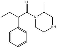 1-(2-methylpiperazin-1-yl)-2-phenylbutan-1-one structure