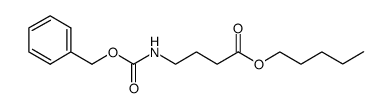 4-benzyloxycarbonylaminobutyric acid pentyl ester结构式