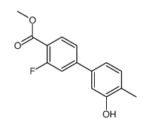 methyl 2-fluoro-4-(3-hydroxy-4-methylphenyl)benzoate结构式