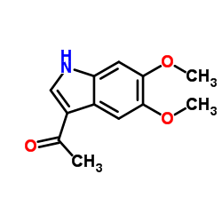 1-(5,6-Dimethoxy-1H-indol-3-yl)ethanone Structure