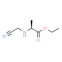 L-Alanine, N-(cyanomethyl)-, ethyl ester (9CI) structure