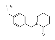 1-(4-METHOXY-BENZYL)-PIPERIDIN-2-ONE structure