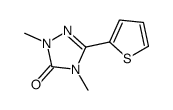 2,4-dimethyl-5-thiophen-2-yl-1,2,4-triazol-3-one结构式