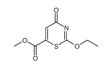 4H-1,3-Thiazine-6-carboxylicacid,2-ethoxy-4-oxo-,methylester(9CI) Structure