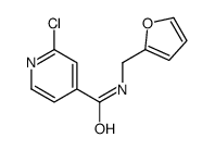 2-Chloro-N-(2-furylmethyl)isonicotinamide结构式