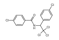 4-chloro-N-(2,2,2-trichloro-1-(4-chlorophenyl)ethyl)benzamide结构式