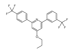 4-propoxy-2-[3-(trifluoromethyl)phenyl]-6-[4-(trifluoromethyl)phenyl]pyridine结构式