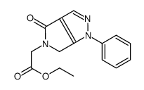 ethyl 2-(4-oxo-1-phenyl-6H-pyrrolo[3,4-c]pyrazol-5-yl)acetate结构式